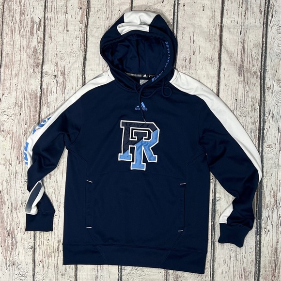 Rhode Island Rams URI Adidas NCAA College Hoodie Pullover Jumper Sweatshirt - Picture 1 of 7